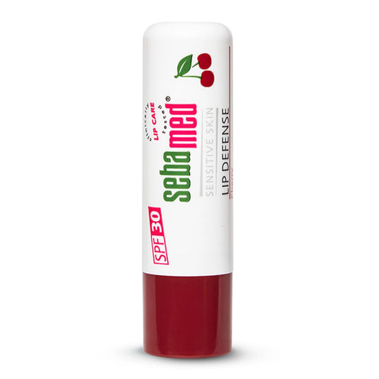 সেবামেড লিপ ডিফেন্স বাম SPF 30 চেরি - শুষ্ক ও ফাটল ধরা ঠোঁটের জন্য টিনটেড লিপ বাম প্রাকৃতিক তেল ও ভিটামিন ই সহ