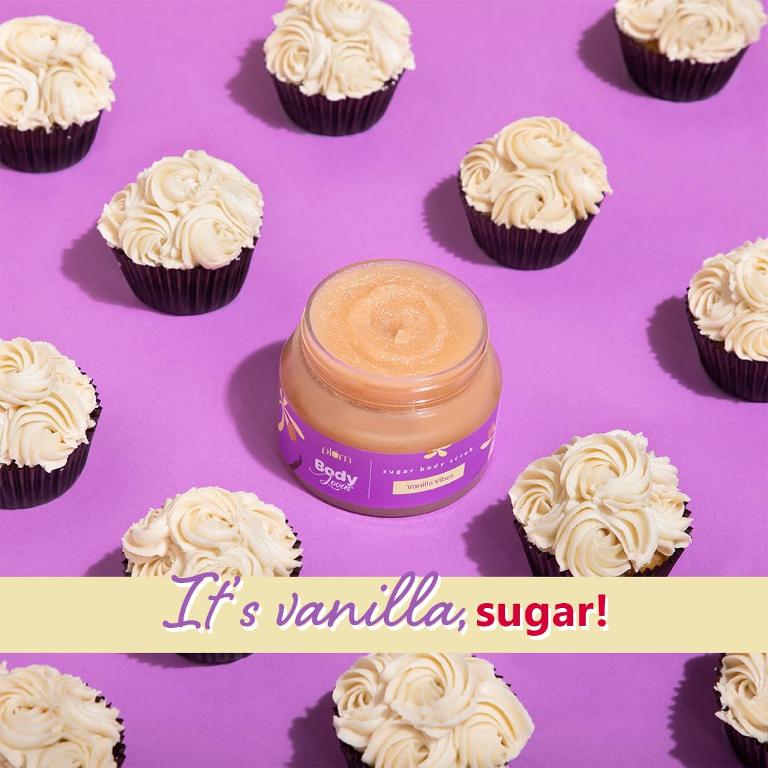 Plum BodyLovin' Vanilla Vibes Sugar Body Scrub | The Ideal Winter Body Scrub | Brazil Nut Oil | Skin Brightening | Deep Moisturization | 100% Vegan Plum BodyLovin' Vanilla Vibes Sugar Body Scrub | The Ideal Winter Body Scrub | Brazil Nut Oil | Skin Brightening | Deep Moisturization | 100% Vegan