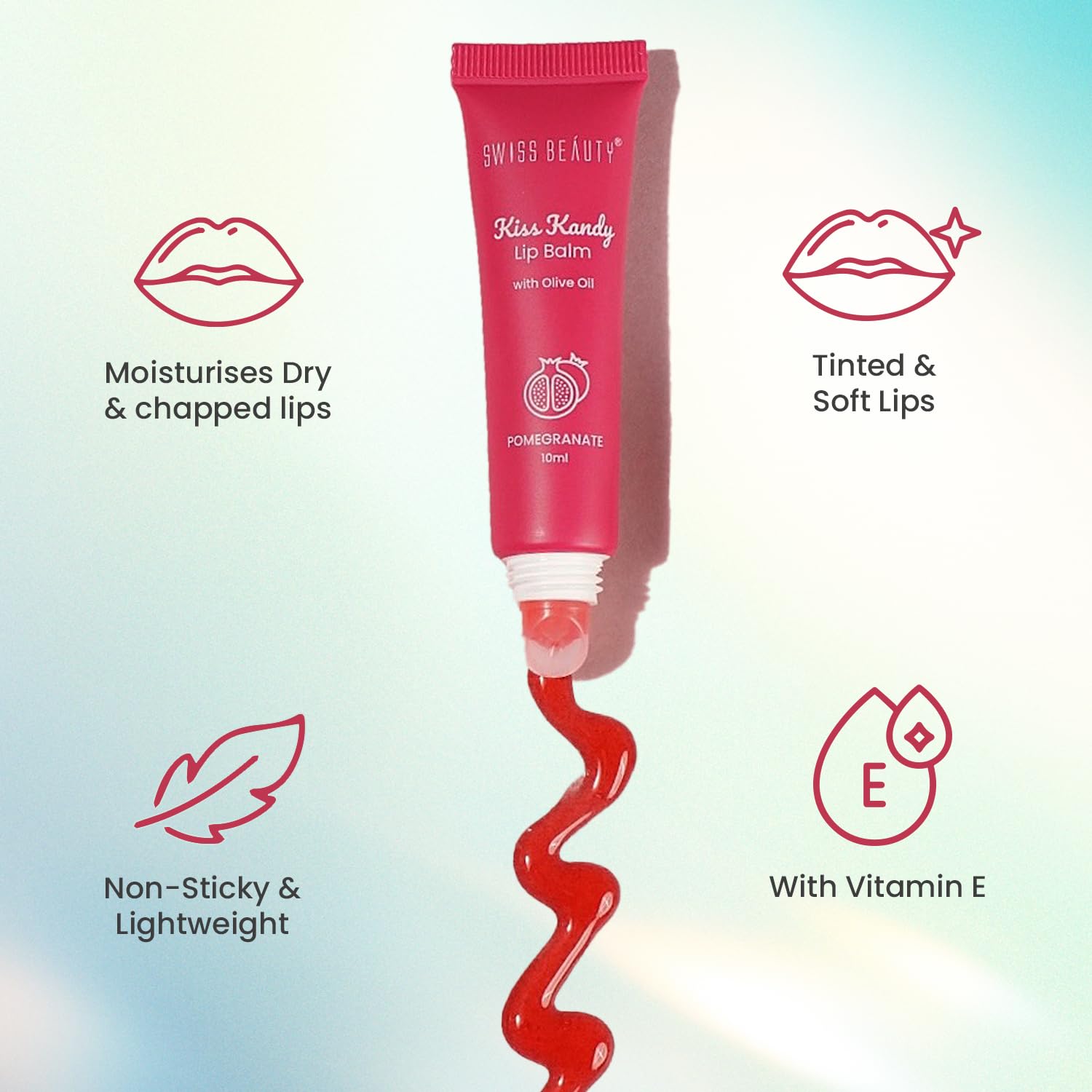 Swiss Beauty Kiss Kandy Lip Balm with Olive Oil Swiss Beauty Kiss Kandy Lip Balm with Olive Oil