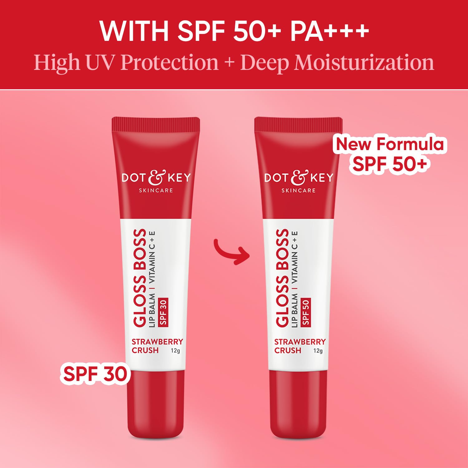 Strawberry Lip Balm With SPF 50 & Vitamin C Strawberry Lip Balm With SPF 50 & Vitamin C