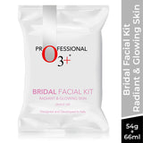 O3+ Bridal Facial Kit for Radiant & Glowing Skin with Hyaluronic Acid, Glycolic Acid and Niacinamide - Ideal for All Skin Types (60g+69ml) O3+ Bridal Facial Kit for Radiant & Glowing Skin with Hyaluronic Acid, Glycolic Acid and Niacinamide - Ideal for All Skin Types (60g+69ml)