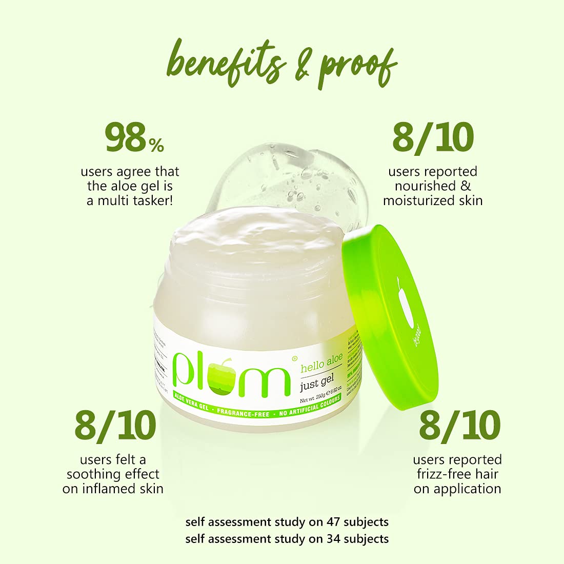 Plum Hello Aloe Just Gel | For All Skin & Hair Types | 99% Natural Plum Hello Aloe Just Gel | For All Skin & Hair Types | 99% Natural