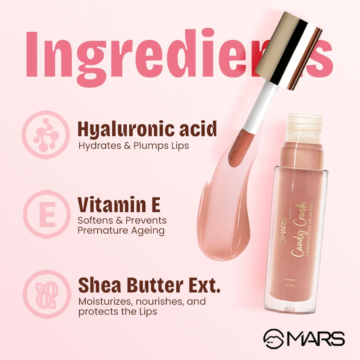 MARS Candylicious Lip Gloss Hydrating & High Shine MARS Candylicious Lip Gloss Hydrating & High Shine