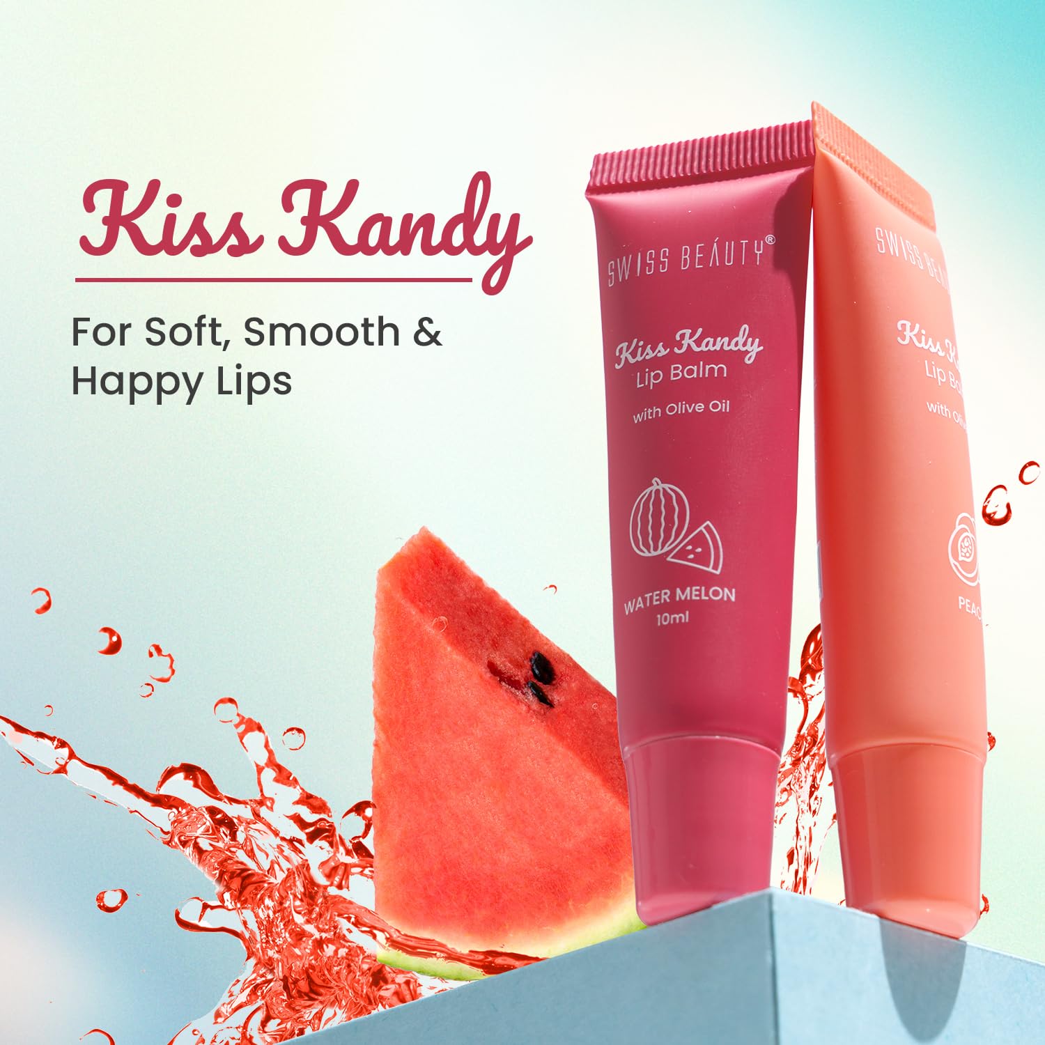 Swiss Beauty Kiss Kandy Lip Balm with Olive Oil Swiss Beauty Kiss Kandy Lip Balm with Olive Oil