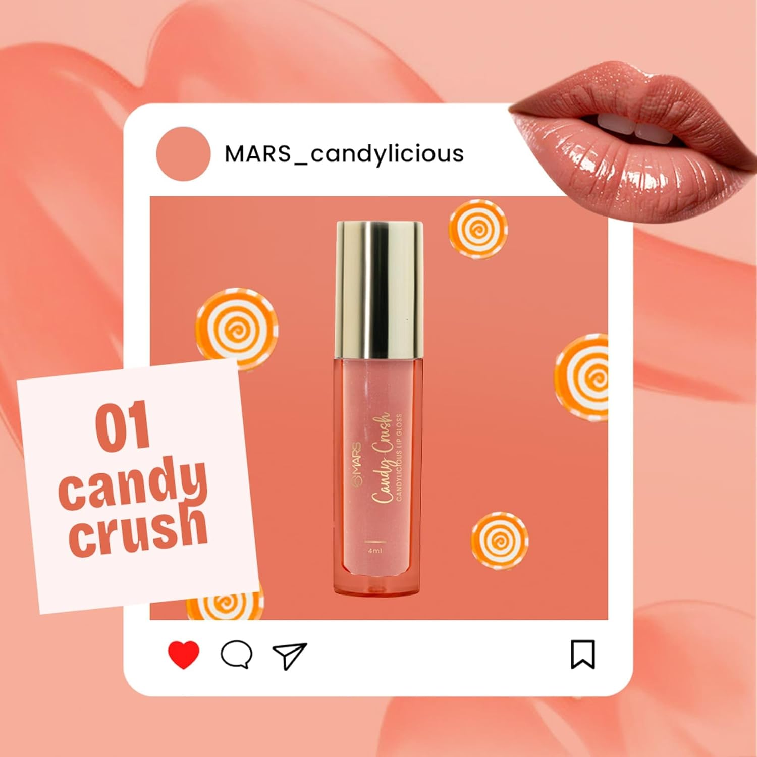 MARS Candylicious Lip Gloss Hydrating & High Shine MARS Candylicious Lip Gloss Hydrating & High Shine