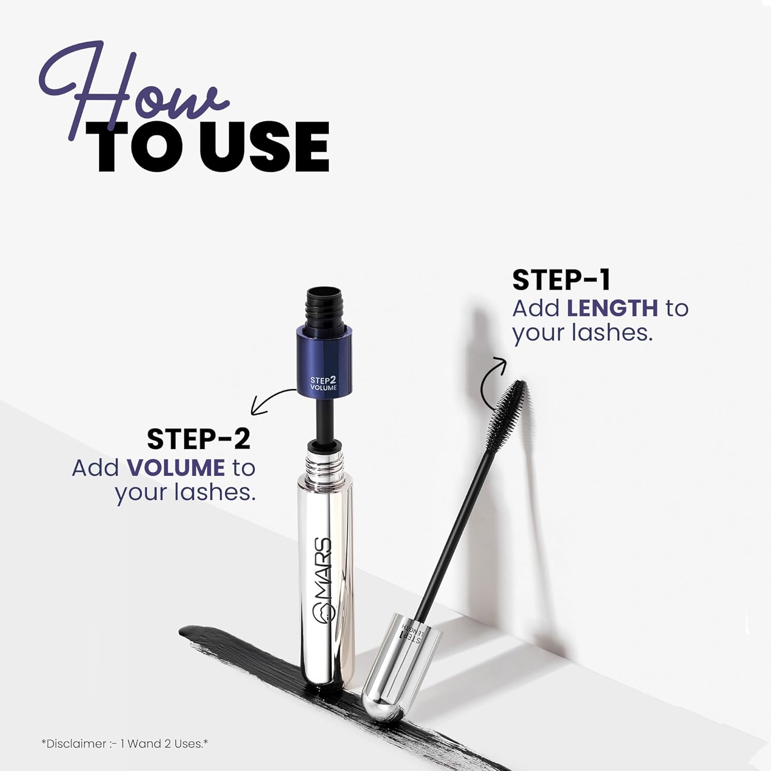 MARS Double Trouble Volumizing Lengthening Mascara MARS Double Trouble Volumizing Lengthening Mascara