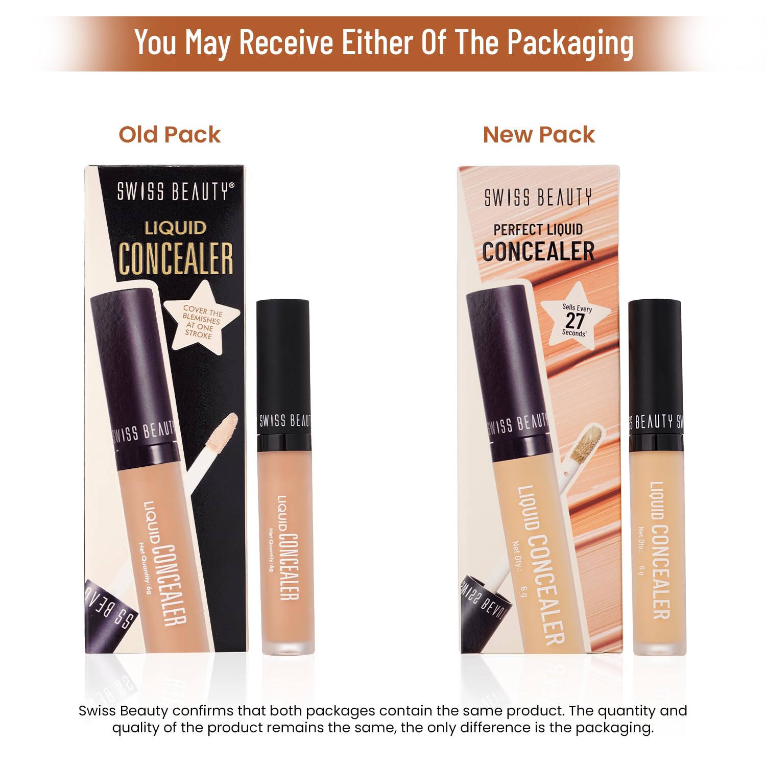 Swiss Beauty Liquid Light Weight Concealer Full Coverage Matte Finish Swiss Beauty Liquid Light Weight Concealer Full Coverage Matte Finish