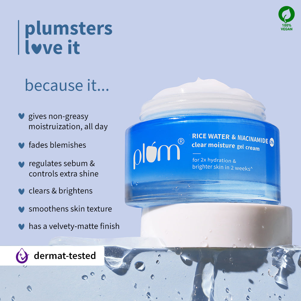 Niacinamide & Rice Water Gel Moisturizer Niacinamide & Rice Water Gel Moisturizer