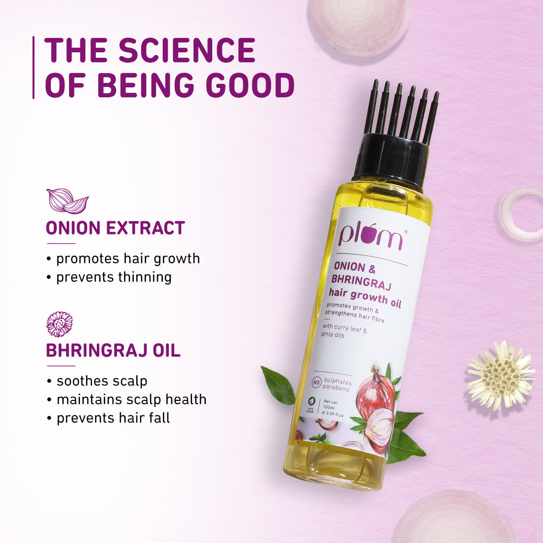 Hair Growth Oil with Bhringraj and Onion