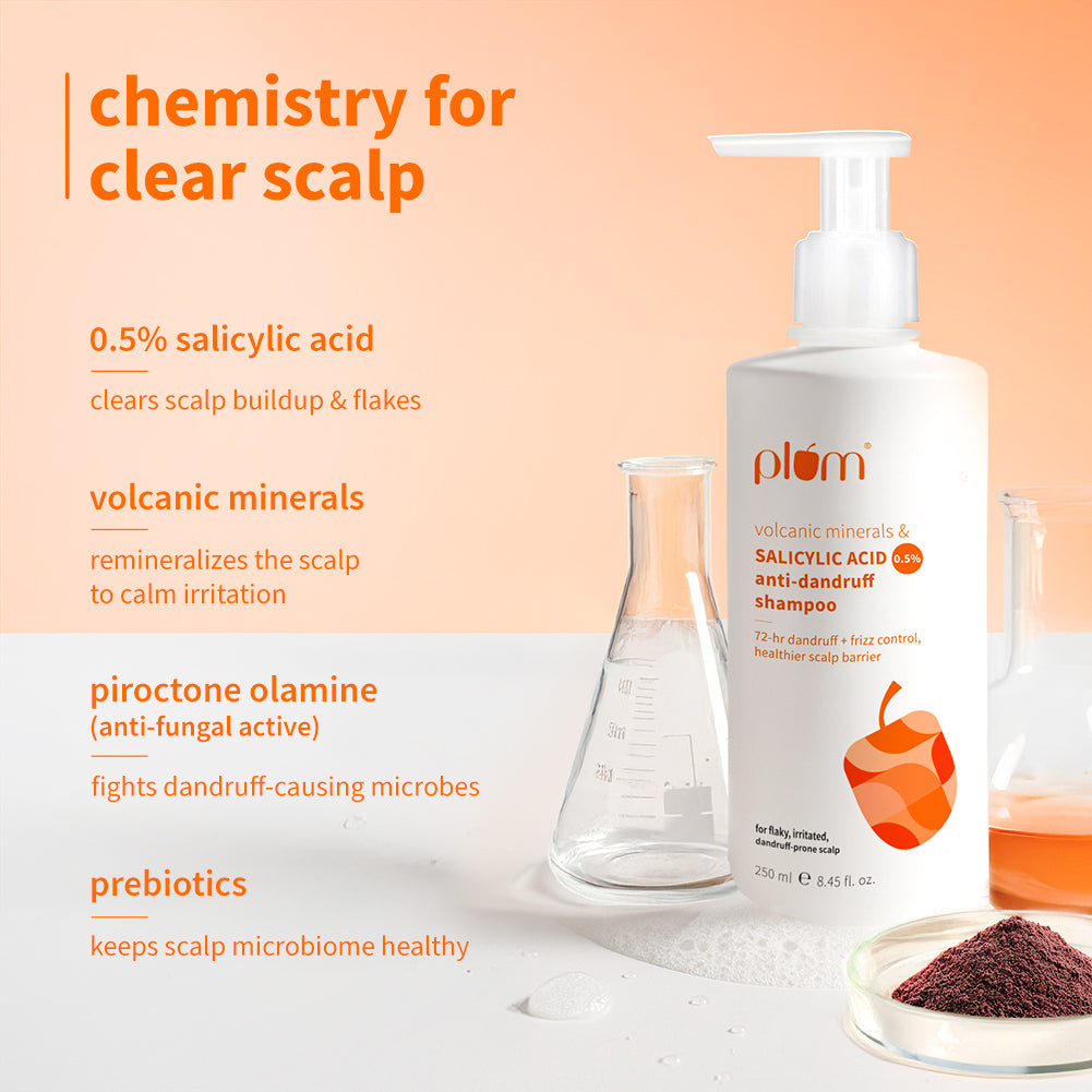 Anti-Dandruff Shampoo with Volcanic Minerals and Salicylic Acid