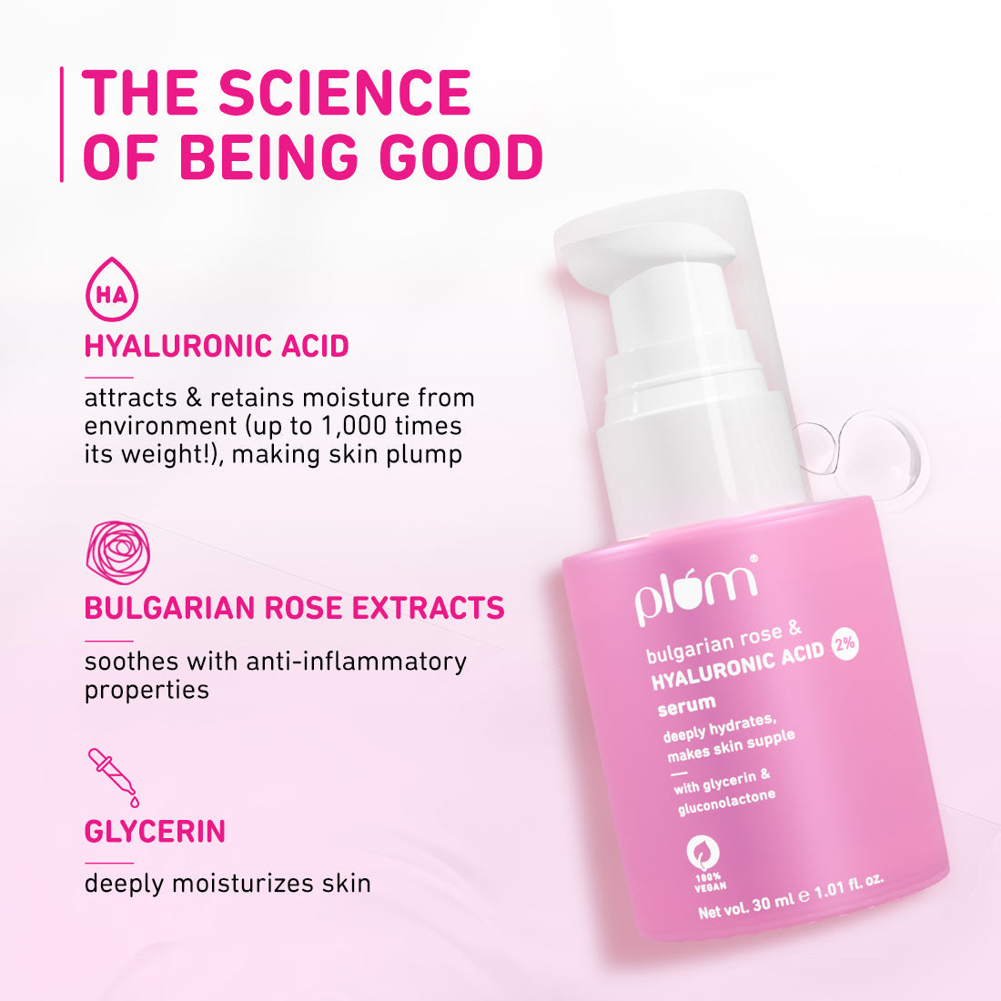 Hyaluronic Acid Serum with Rose