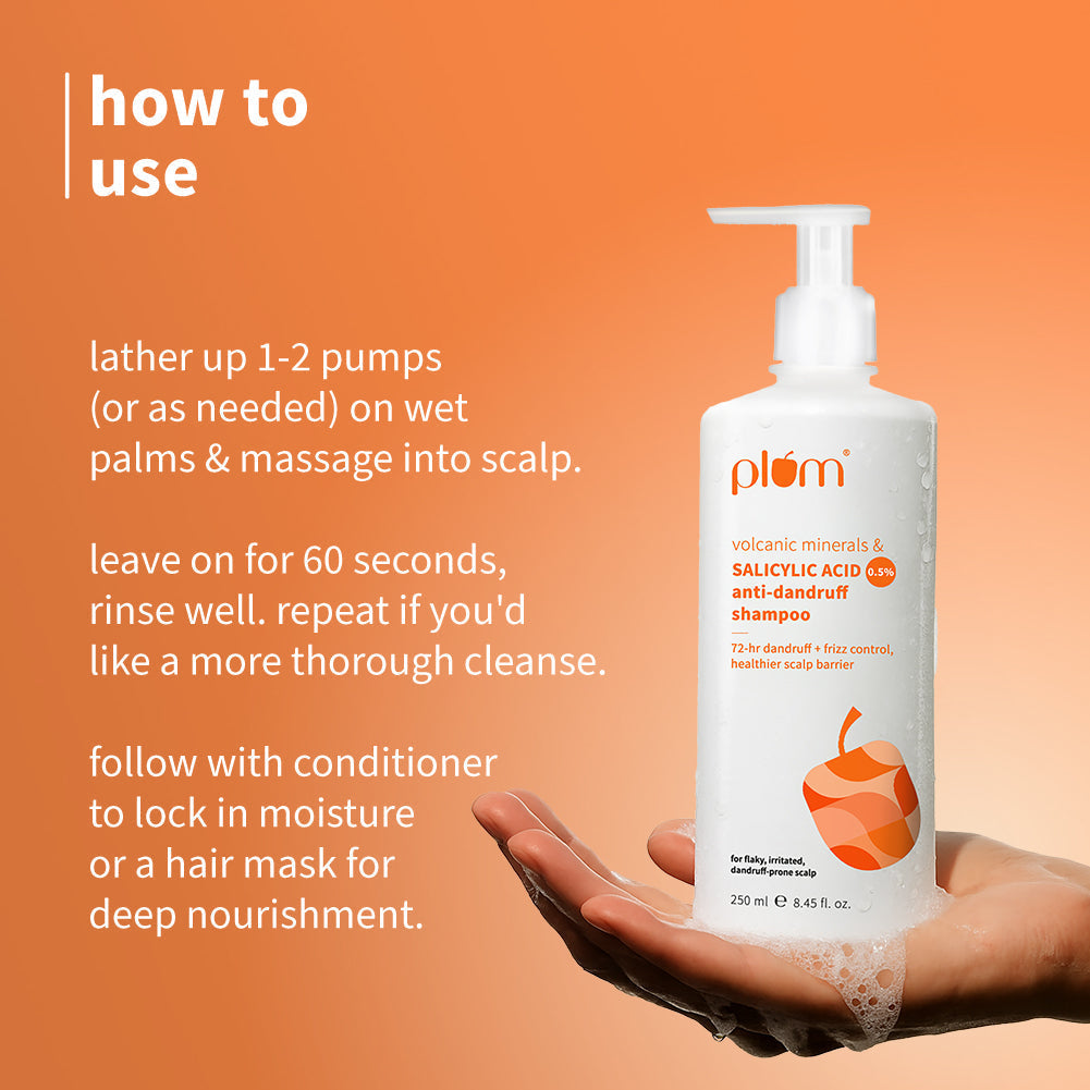 Anti-Dandruff Shampoo with Volcanic Minerals and Salicylic Acid