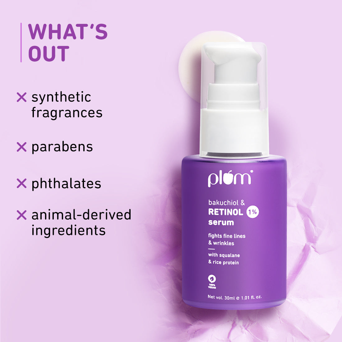 Retinol Face Serum with Bakuchiol
