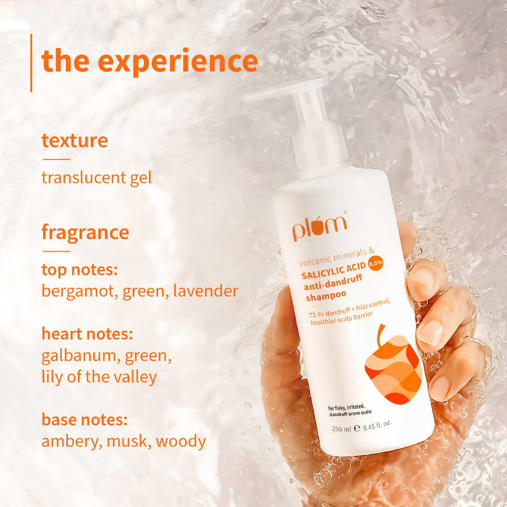 Anti-Dandruff Shampoo with Volcanic Minerals and Salicylic Acid