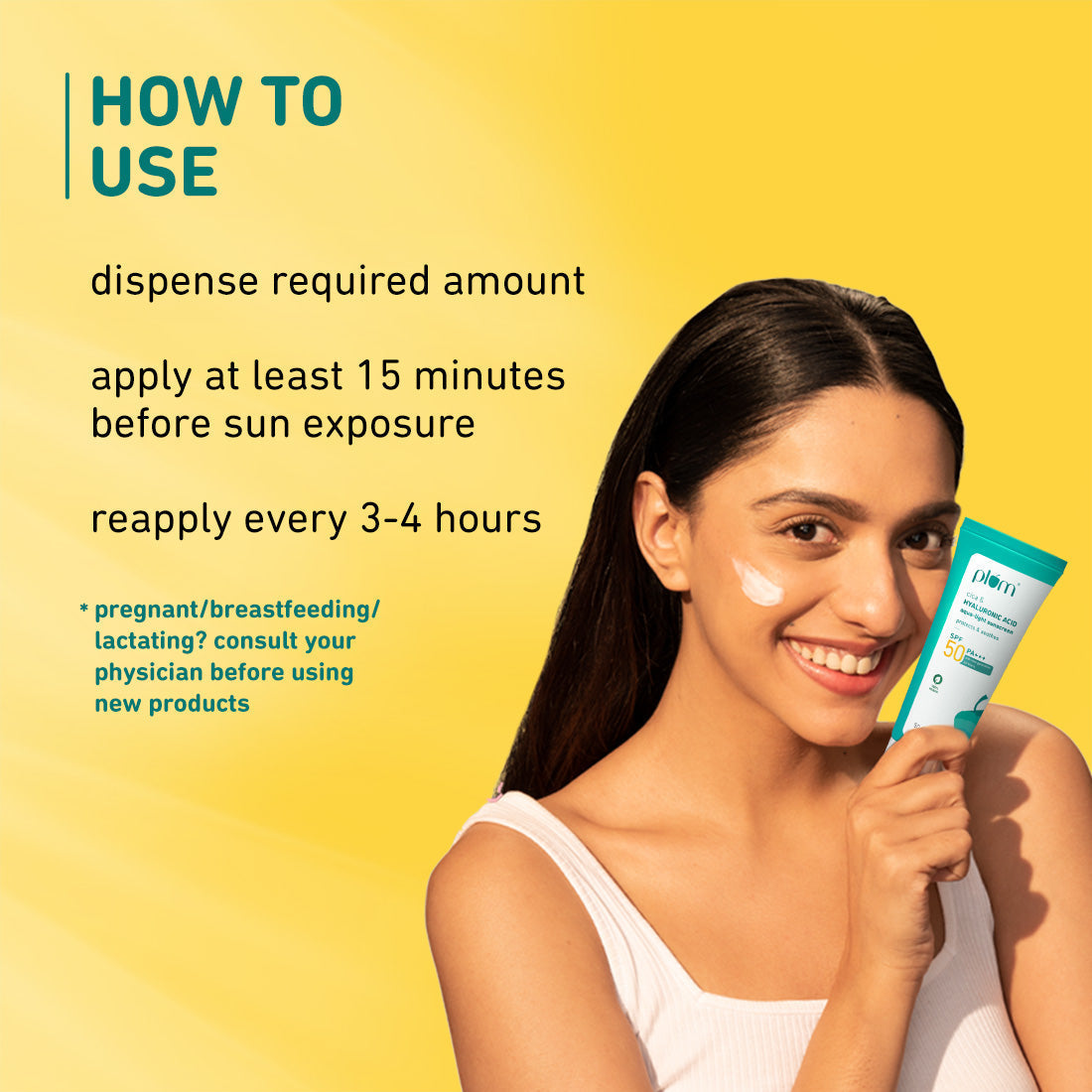 SPF 50 Sunscreen with Cica & Hyaluronic Acid