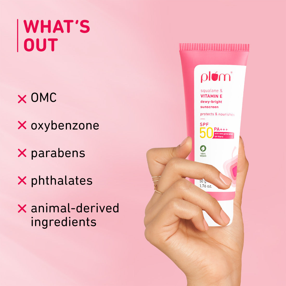 Squalane Vitamin E SPF 50 Dewy Sunscreen