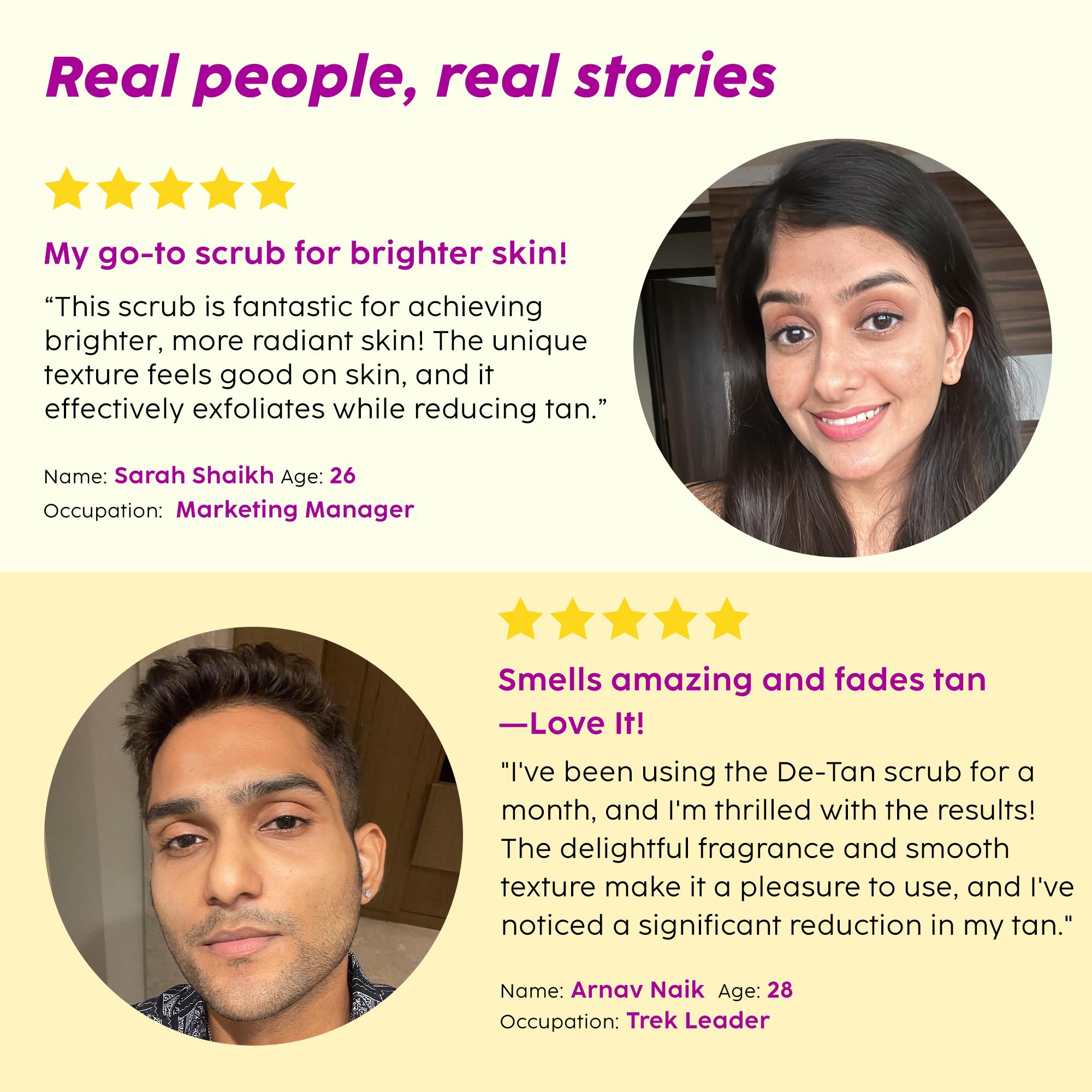 Detan Bump Eraser Scrub for Bright Skin
