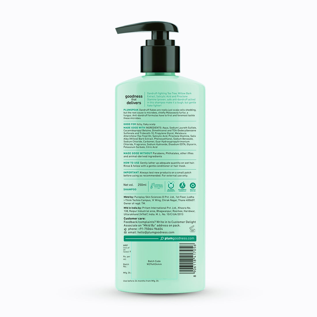 Dandruff Control Shampoo with Tea Tree