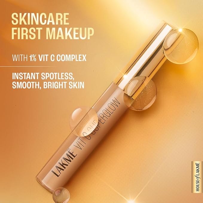 Makeup+Skincare Vit C Superglow Liquid Concealer Natural Full Coverage