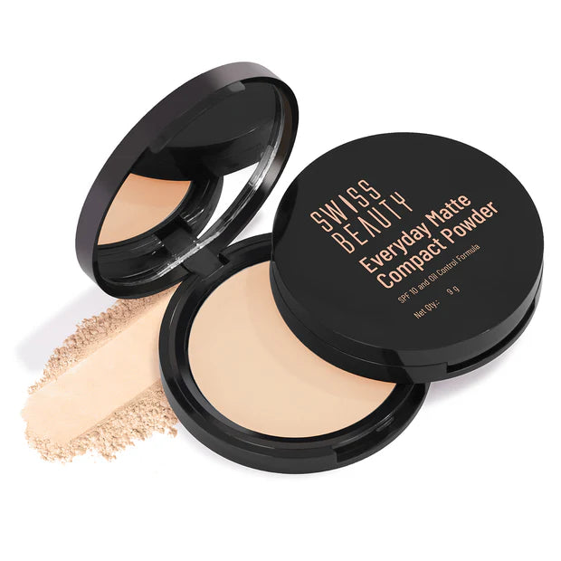 Swiss Beauty Everyday Matte Compact Powder With SPF 10