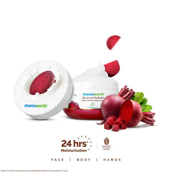 Beetroot Hydraful Light Moisturizing Cream with Beetroot & Hyaluronic Acid for Hydrated Pink Glow