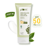 Green Tea Zinc Matte Sunscreen Gel for Oily Skin