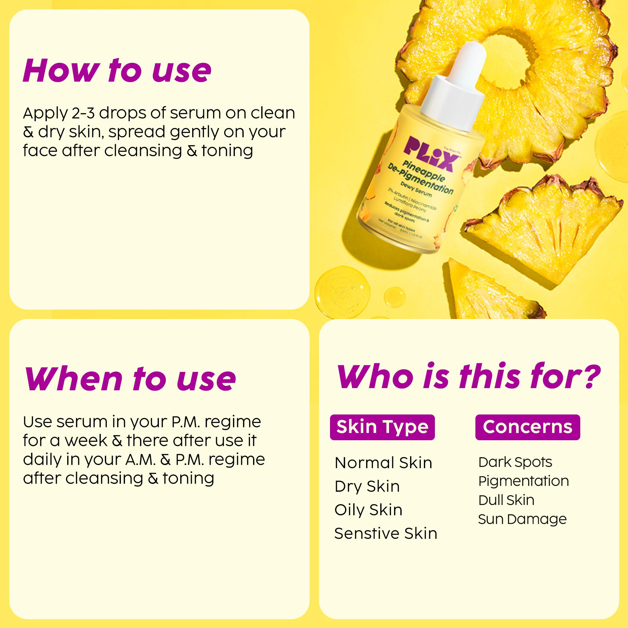 Pineapple Face Serum for Pigmentation & Dark Spots