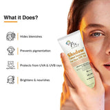 Fixderma Shadow Tinted Sunscreen SPF 50 PA+++ | Sunscreen with Vitamin E I Even Tone I Tinted Foundation Like Finish I UVA & UVB Protection | Lightweight, Broad Spectrum Protection I For All Skin Types - 30gm