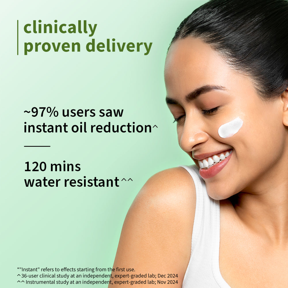 Green Tea Zinc Matte Sunscreen Gel for Oily Skin