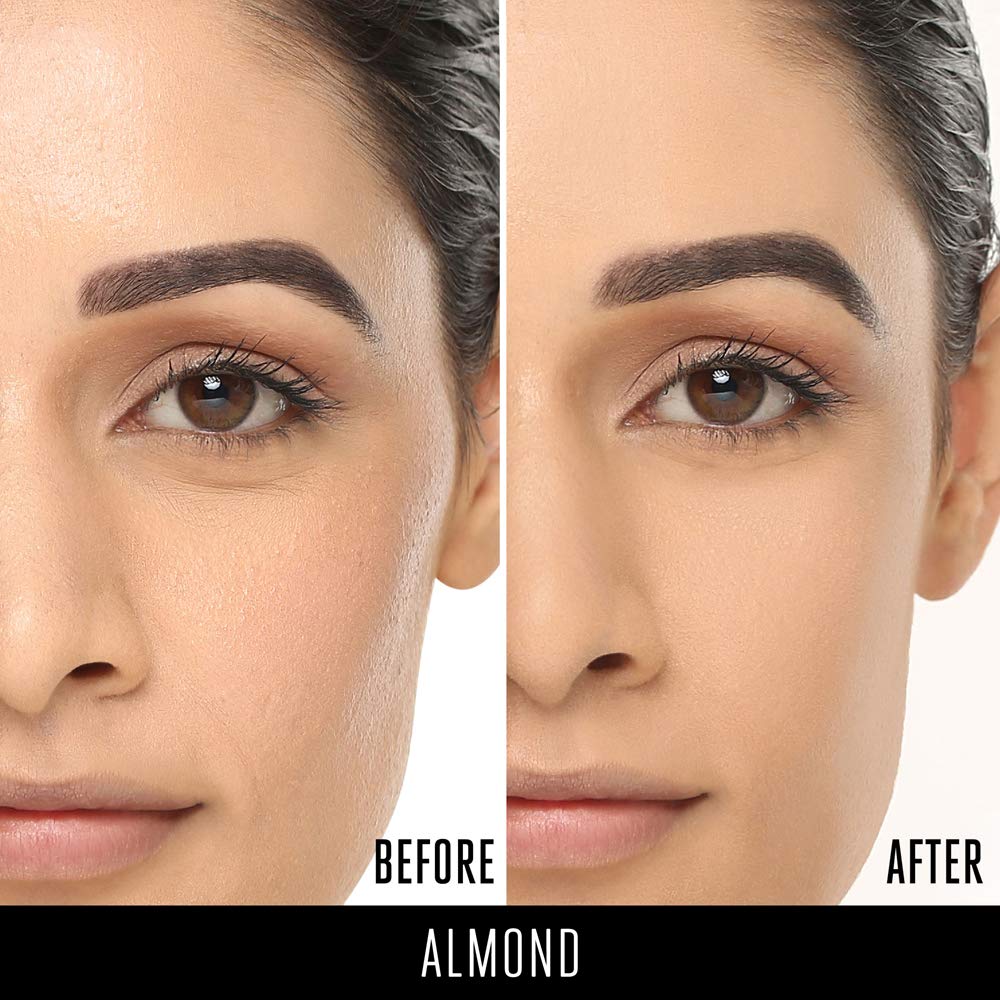 Lakme 9 to 5 Flawless Matte Complexion Compact Powder, Almond, Absorbs Oil, Conceals & Gives Radiant Skin - All Day Matte Finish Face Makeup, 8 g