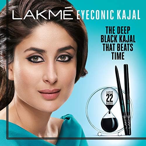 Eyeconic Deep Black Kajal – Waterproof, Smudge Proof, 22-Hour Stay