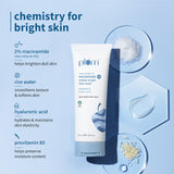 Plum 2% Niacinamide Simply Bright Face Wash With Rice Water 100 ml | Brightens Skin, Helps Fade Blemishes | Softens & Smoothens Skin | Gentle & Non-Drying | Women & Men | 100% Vegan