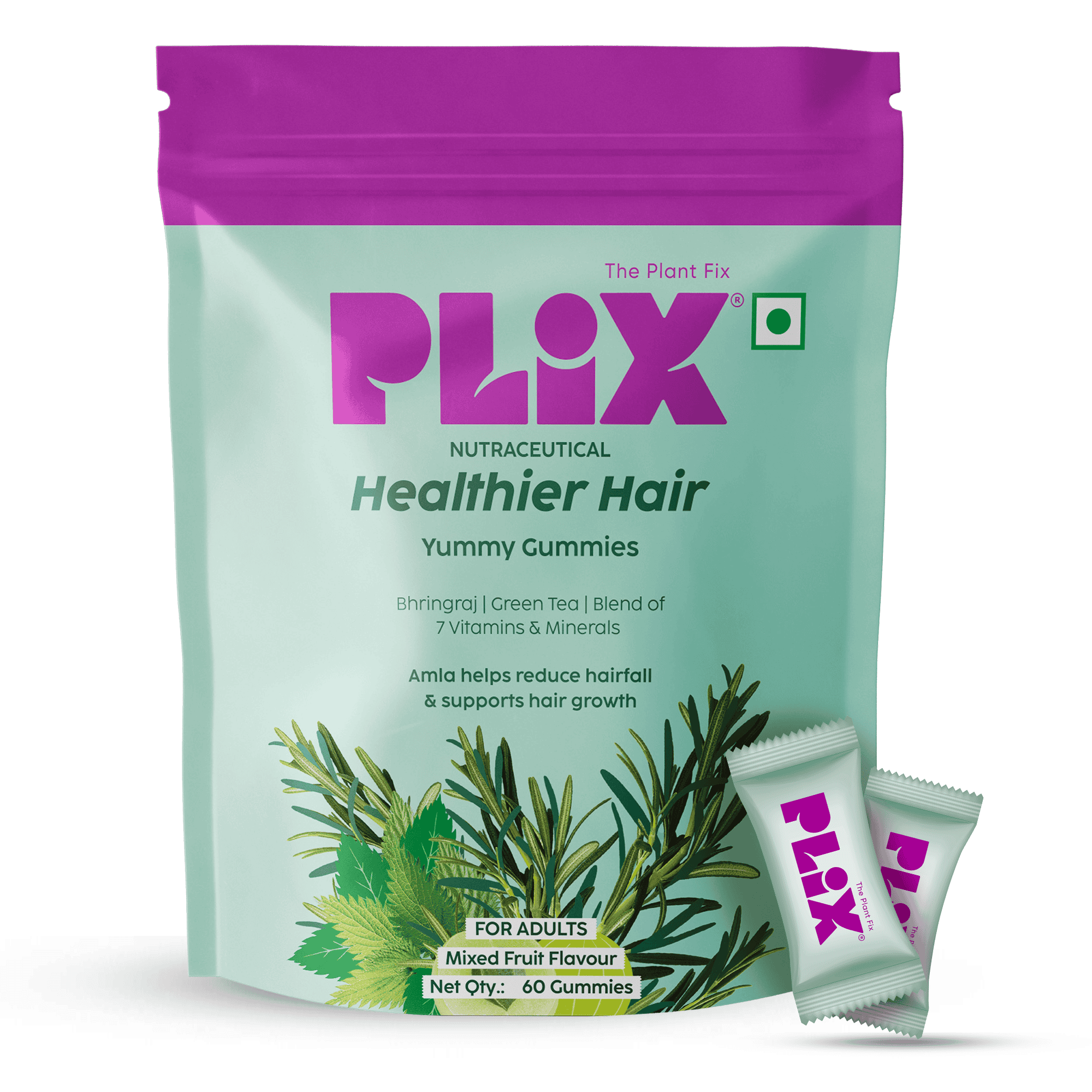 Gummies with Natural Extracts for Stronger Hair
