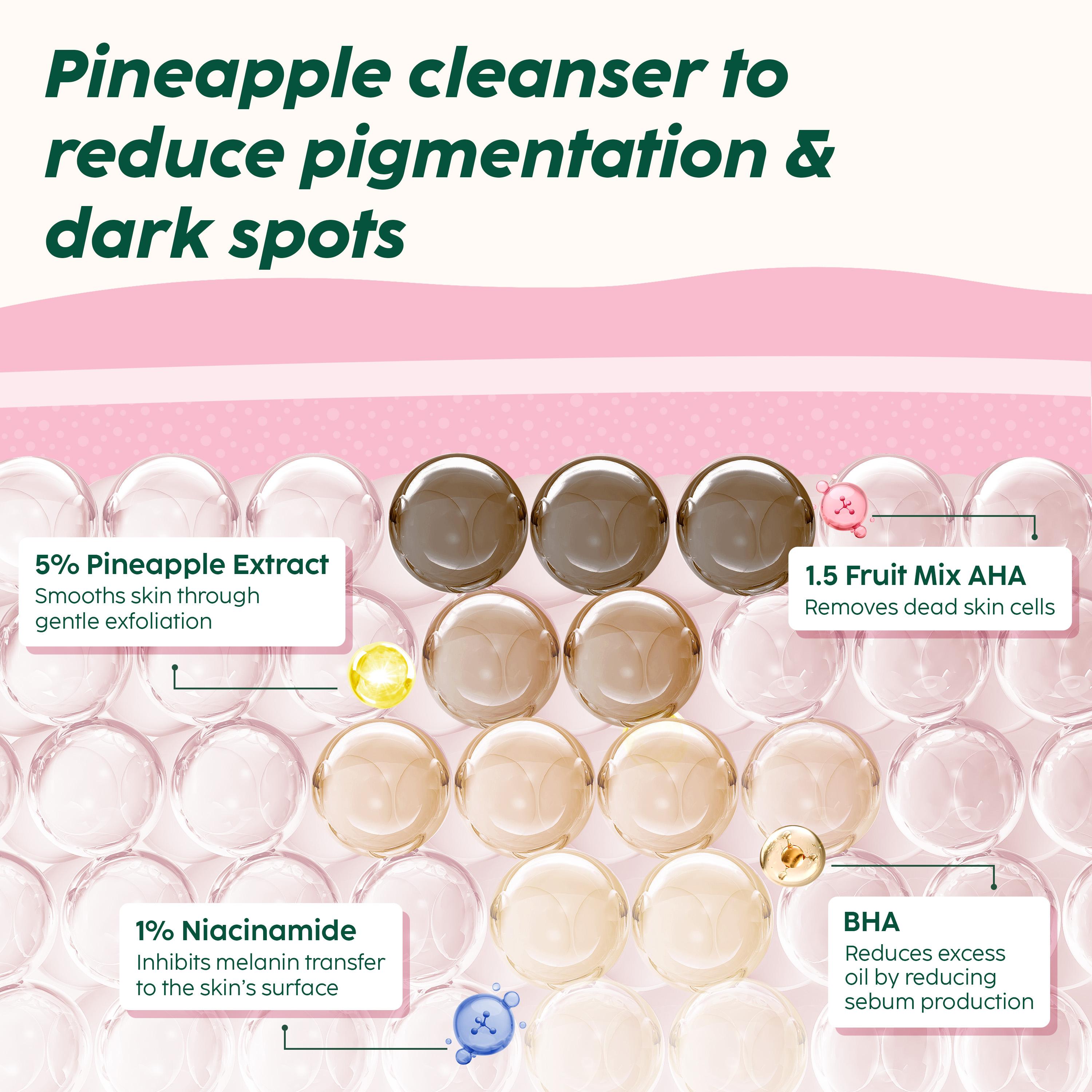 Pineapple De-pigmentation Facewash with Niacinamide