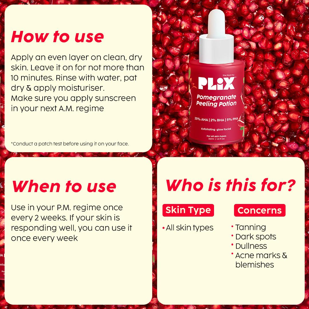 Pomegranate Peeling Potion for Exfoliation