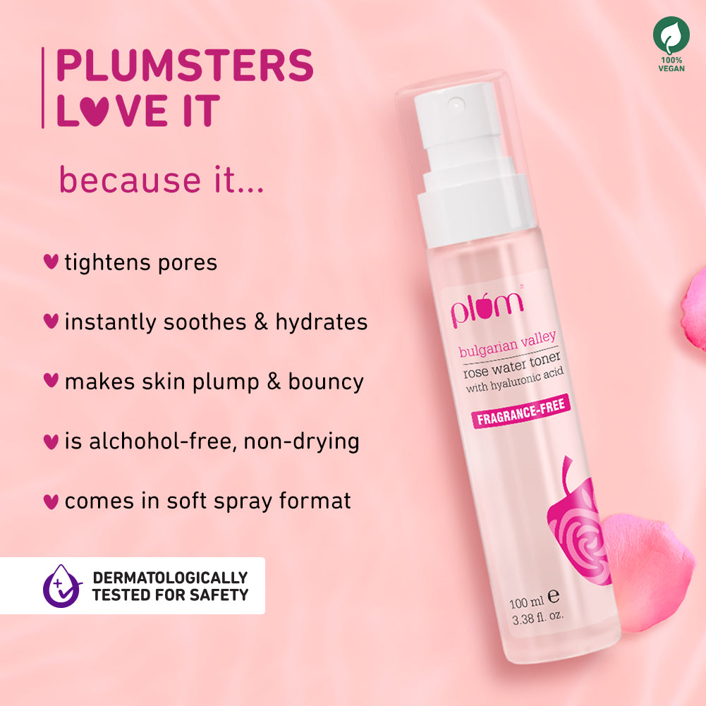 Rose Water Toner with Hydrating & Nourishing Benefits