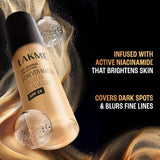 Lakme Forever Matte Longwear Foundation with SPF 15 and Active Niacinamide | Brightens Skin | Long Lasting Matte Finish - 25 ml