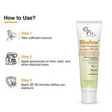 Fixderma Shadow Tinted Sunscreen SPF 50 PA+++ | Sunscreen with Vitamin E I Even Tone I Tinted Foundation Like Finish I UVA & UVB Protection | Lightweight, Broad Spectrum Protection I For All Skin Types - 30gm