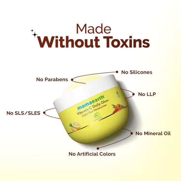 Vitamin C Daily Glow Light Gel Moisturizer with Vitamin C & Turmeric for Skin Brightening