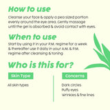 Under Eye Gel for Dark Circles and Puffiness