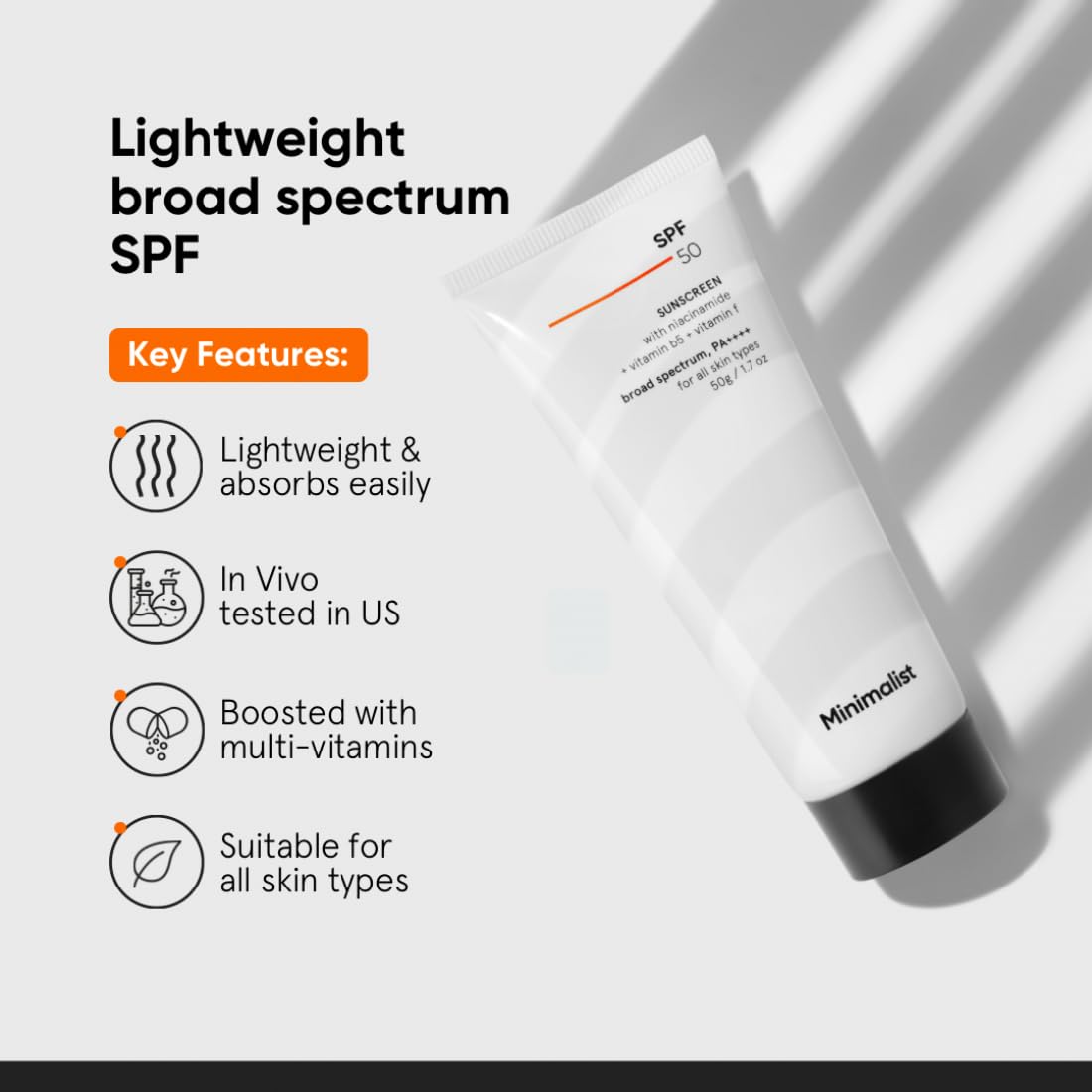 Sunscreen SPF 50 PA++++ With Multi-vitamins