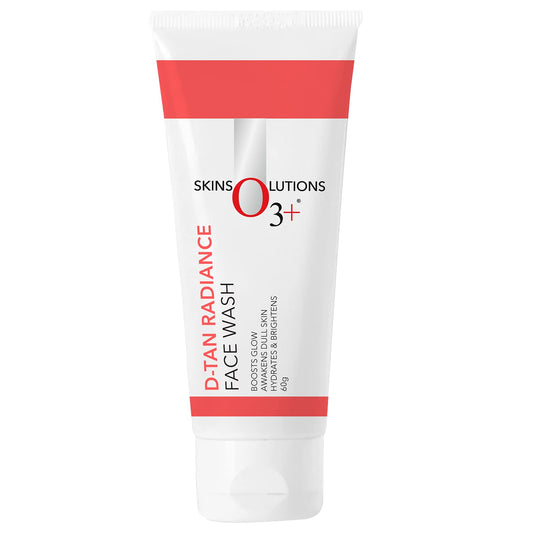 O3+ D-Tan Radiance Face Wash 60g With Vitamin C for Glowing Skin and Deep Cleansing | Detan Face Wash for TAN Removal, All Skin Types