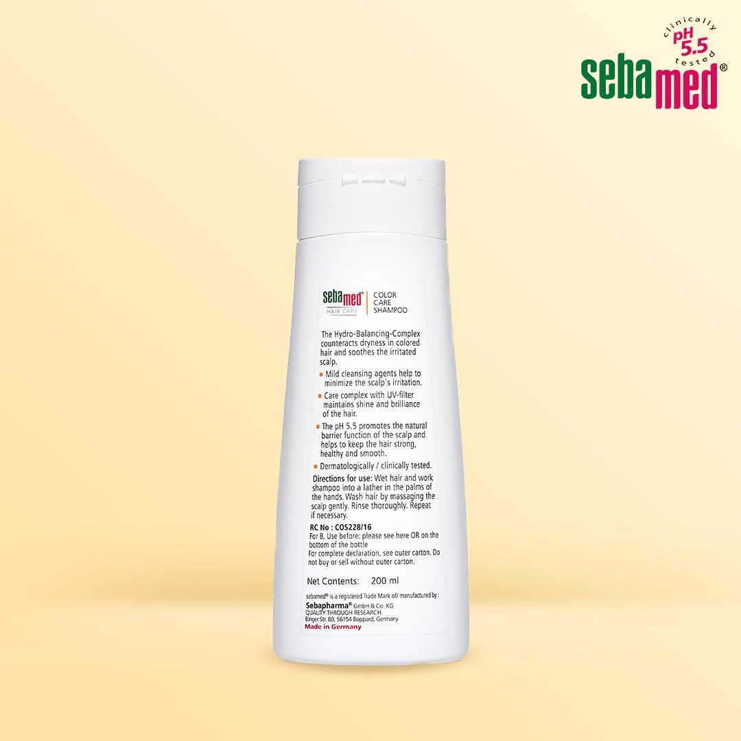 Sebamed Color Care Shampoo - Protects Shine & Color Brilliance Repairs Damage From Hair Coloring