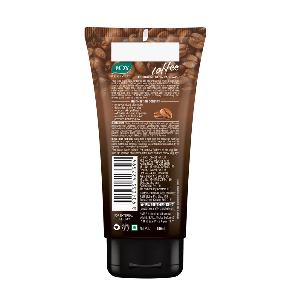 Tan Removal Exfoliating Coffee Face Wash