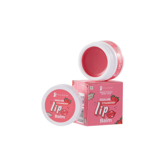 Squalane Strawberry Lip Balm For Dry Lips