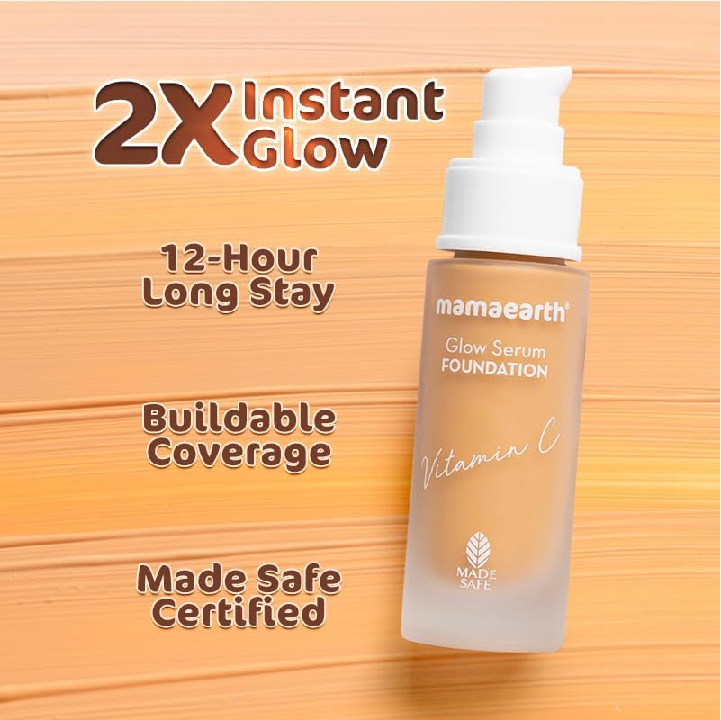 Glow Serum Foundation With Vitamin C & Turmeric