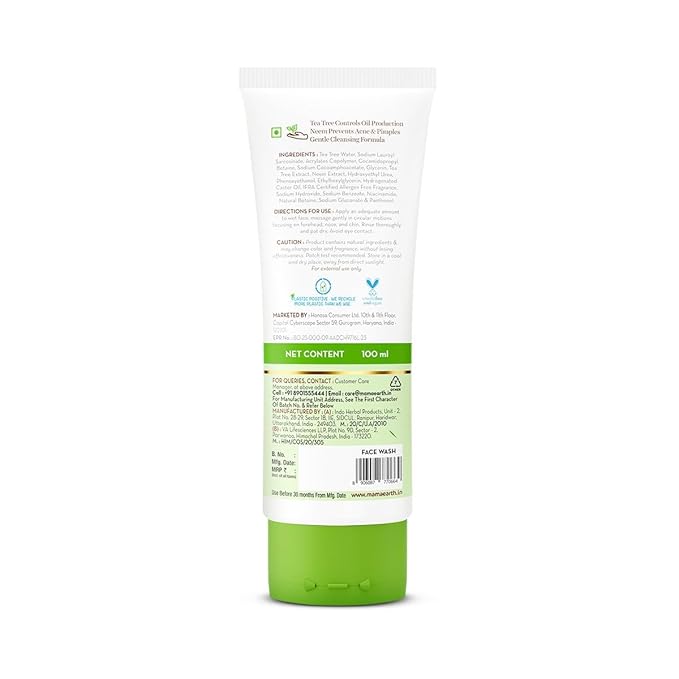 Tea Tree Face Wash for Acne and Pimples