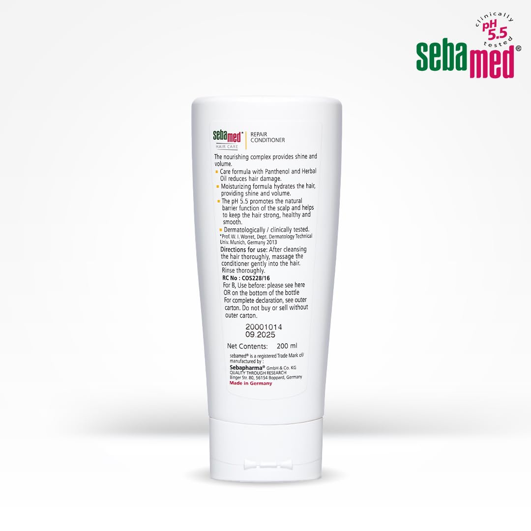 Sebamed Hair Repair Conditioner - Repairs Dry Damaged Hair & Scalp