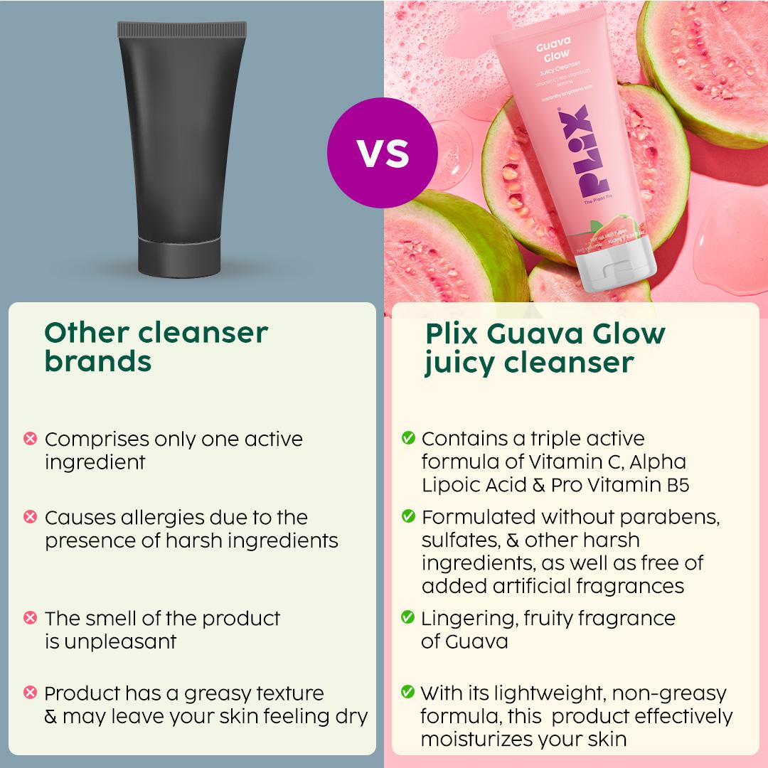 Guava Glow Cleanser for Skin Brightening