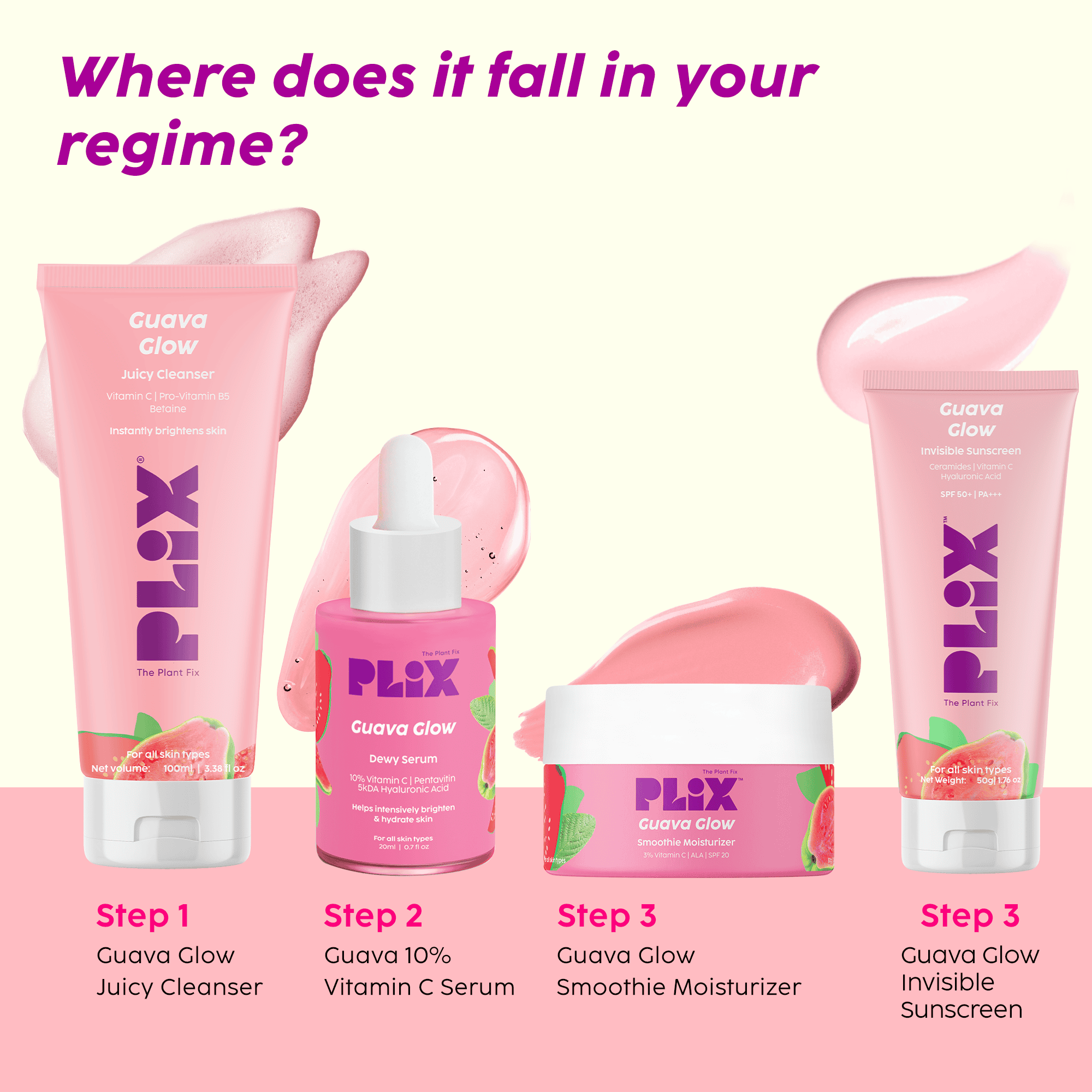 Guava Glow Cleanser for Skin Brightening